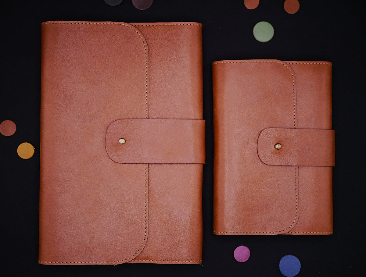 Carnet en cuir Eileen - Fabrication artisanale française - Idéal pour voyageurs & écrivains