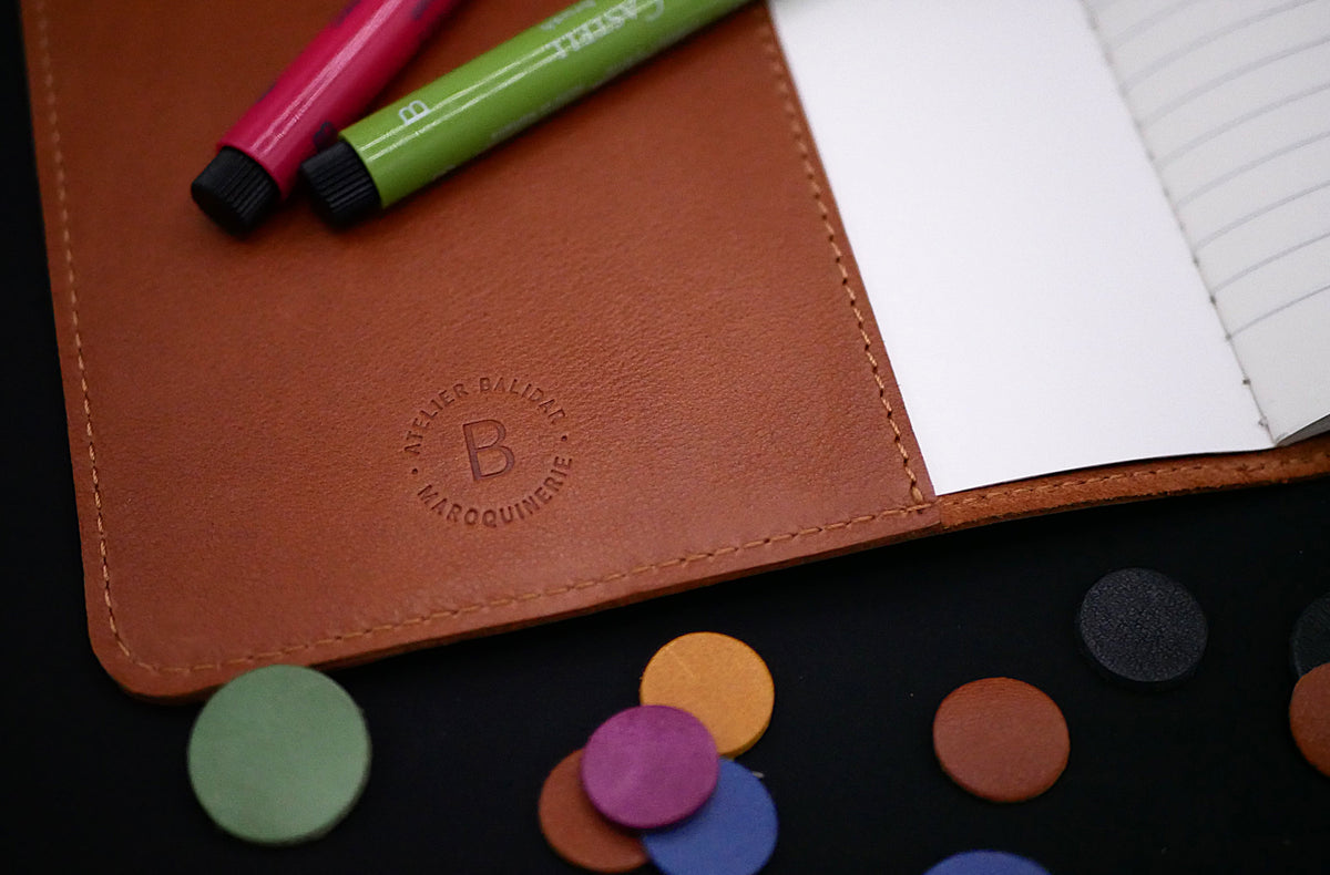 Carnet en cuir Eileen - Fabrication artisanale française - Idéal pour voyageurs & écrivains
