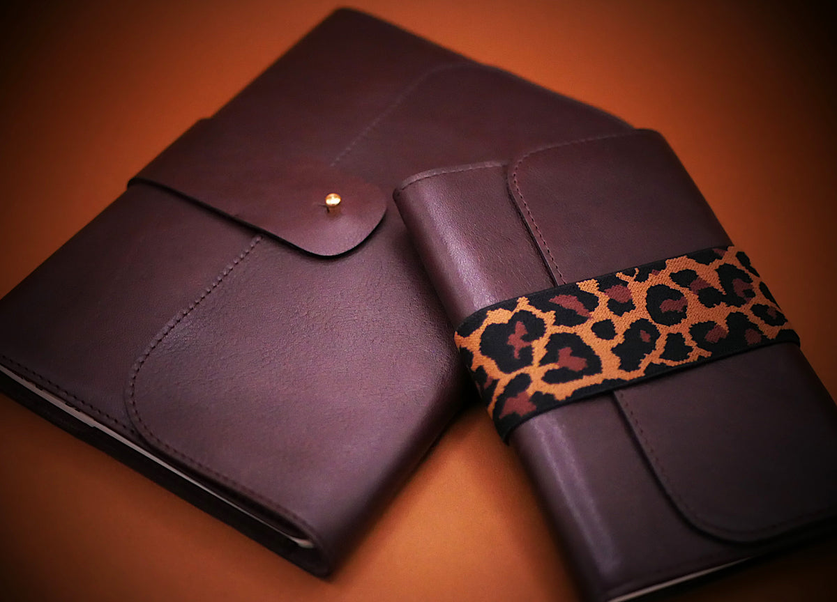 Carnet en cuir Eileen - Fabrication artisanale française - Idéal pour voyageurs & écrivains