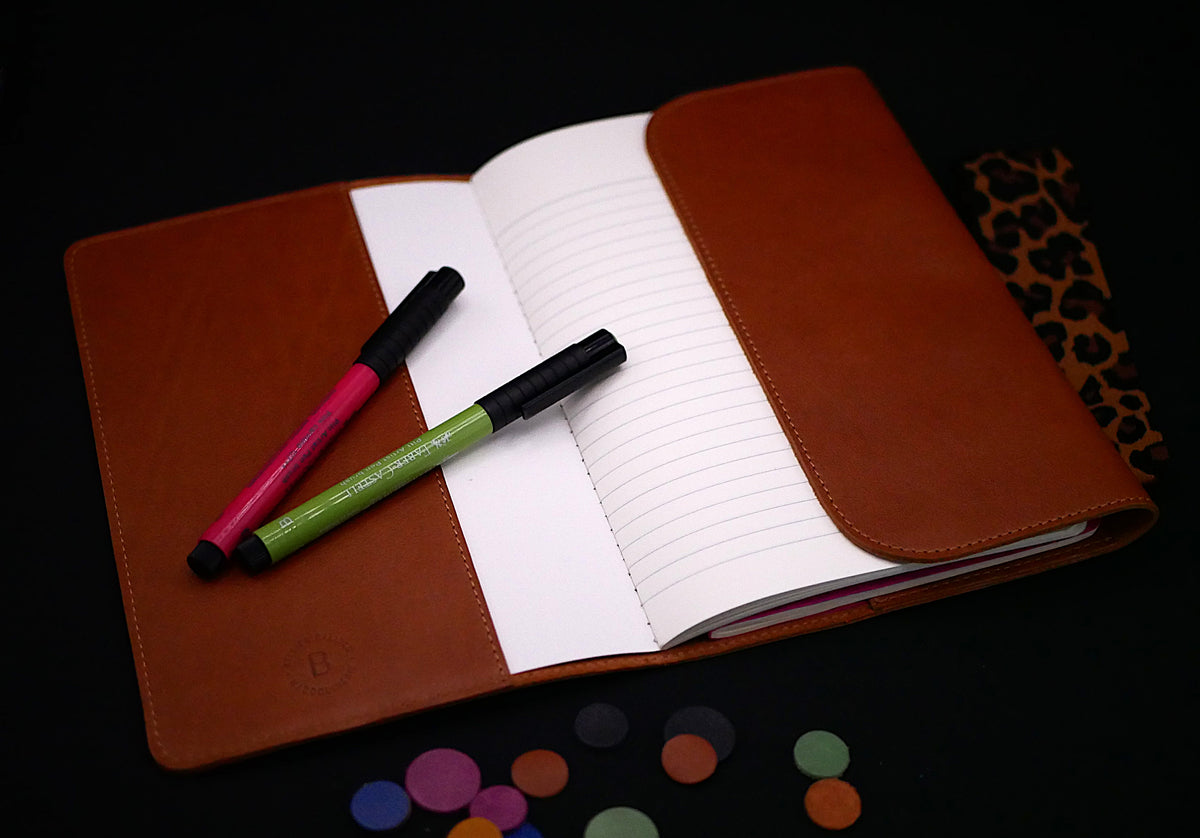 Carnet en cuir Gloria - Fabrication artisanale française - Idéal pour voyageurs & écrivains