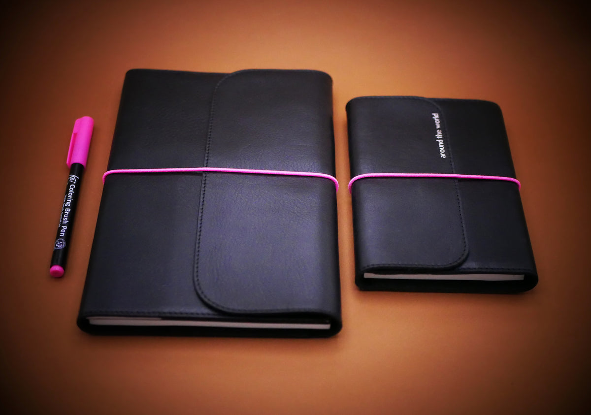 Carnet en cuir Suzanne - Fabrication artisanale française - Idéal pour voyageurs & écrivains